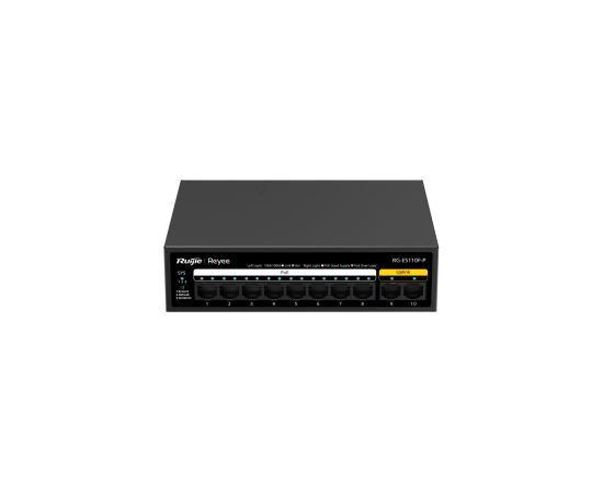 Ruijie RG-ES110F-P ~ PoE Коммутатор 8FE(PoE)+2FE(Uplink)(PoE 110Вт)
