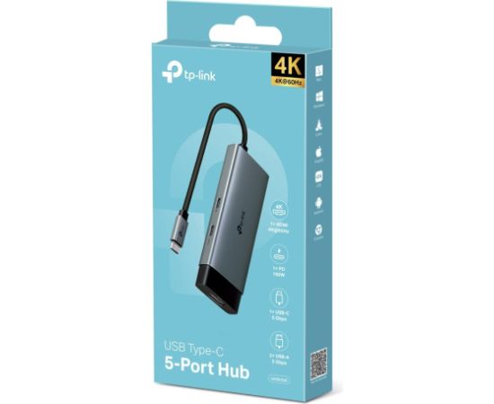 TP-Link UH5020C interface hub USB Type-C 5000 Mbit/s Grey