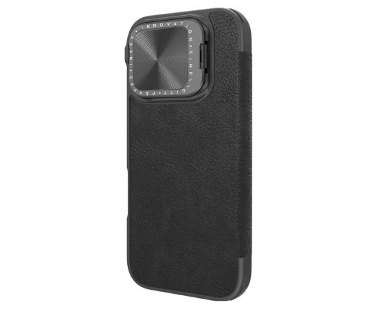 Etui Nillkin Qin Prop Leather iPhone 16 (czarny)