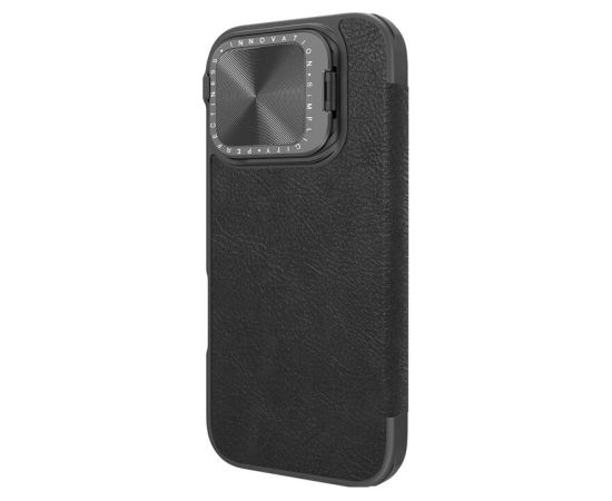 Etui Nillkin Qin Prop Leather iPhone 16 (czarny)