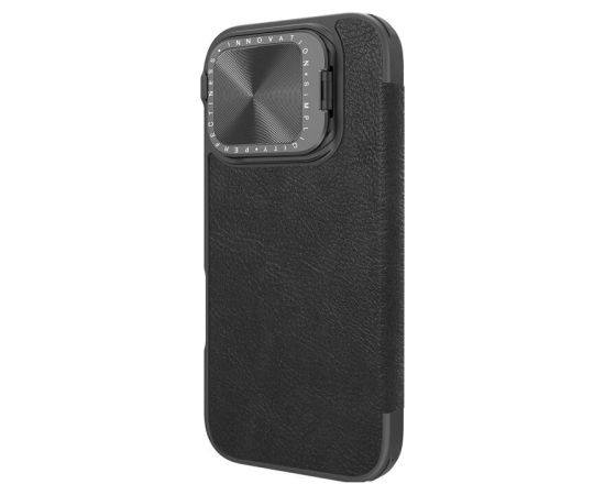 Etui Nillkin Qin Prop Leather iPhone 16 Pro (czarny)