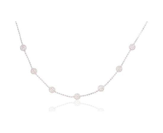 Серебряное колье #2500141, Серебро 925°, длина: 45 см, 4.2 гр.