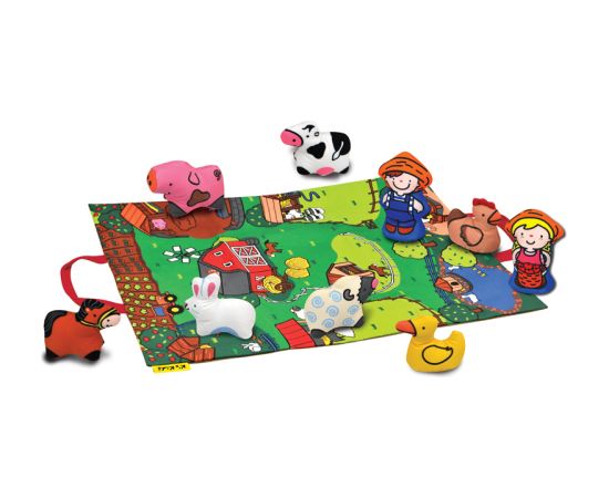 K&f Concept K’s KIDS Mazuļu rotaļu paklājiņš Lauku sēta