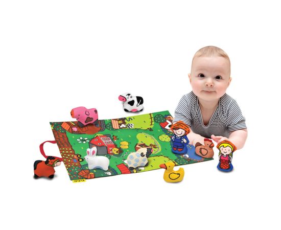 K&f Concept K’s KIDS Mazuļu rotaļu paklājiņš Lauku sēta