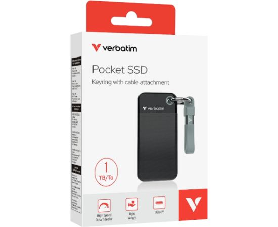 Verbatim 32190 Pocket USB-C Внешний SSD-Hакопитель 1TB