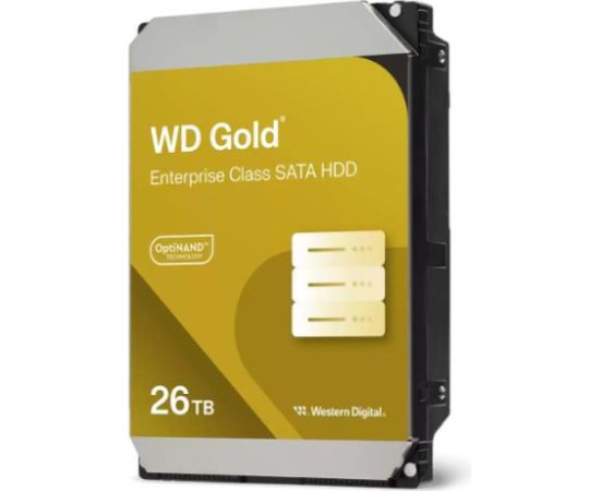 HDD WESTERN DIGITAL Gold 26TB SATA 512 MB 7200 rpm 3,5" WD261KRYZ