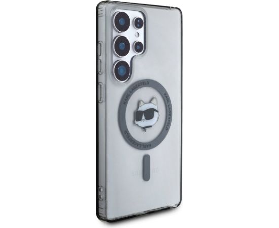 Karl Lagerfeld Button Choupette Head Printed Logo MagSafe Aizsargapvalks Priekš Samsung Galaxy S25 Ultra