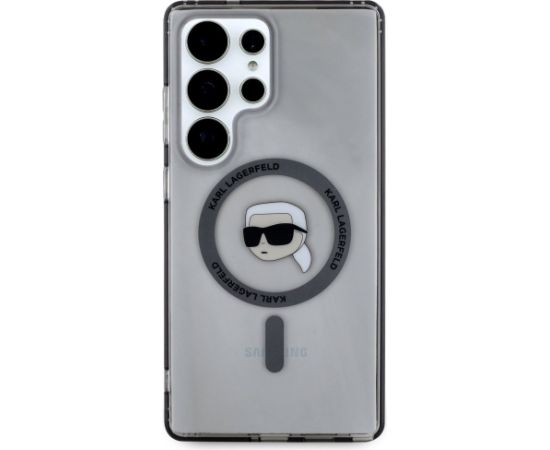 Karl Lagerfeld Button Karl Head Printed Logo MagSafe Aizsargapvalks Priekš Samsung Galaxy S25 Ultra