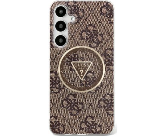 Guess 4G Glitter Triangle Buttons MagSafe Maciņš Samsung Galaxy S25
