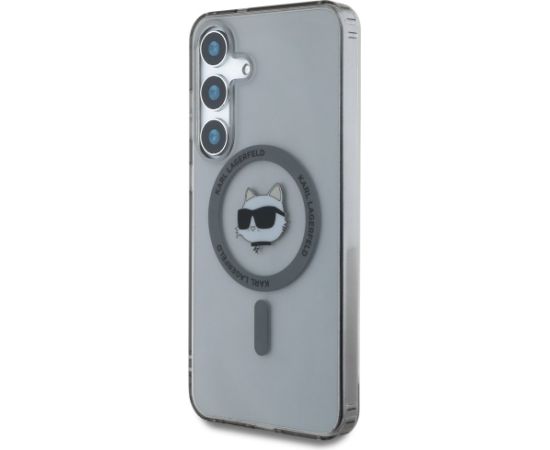 Karl Lagerfeld Button Choupette Head Printed Logo MagSafe Aizsargapvalks Priekš Samsung Galaxy S25