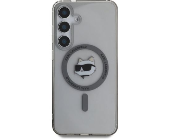 Karl Lagerfeld Button Choupette Head Printed Logo MagSafe Aizsargapvalks Priekš Samsung Galaxy S25