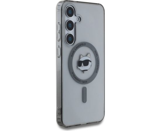 Karl Lagerfeld Button Choupette Head Printed Logo MagSafe Aizsargapvalks Priekš Samsung Galaxy S25