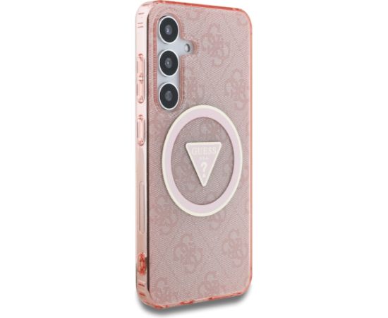 Guess 4G Glitter Triangle Buttons MagSafe Maciņš Samsung Galaxy S25