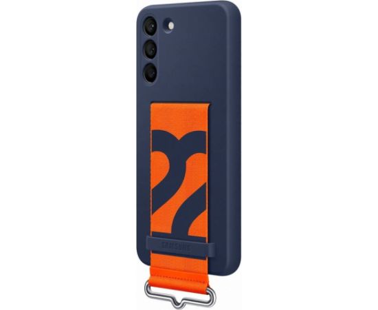 EF-GS906TNE Samsung Silicone Cover with Strap for Galaxy S22+ Navy  (Damaged Package)