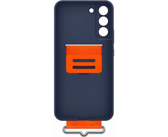 EF-GS906TNE Samsung Silicone Cover with Strap for Galaxy S22+ Navy  (Damaged Package)