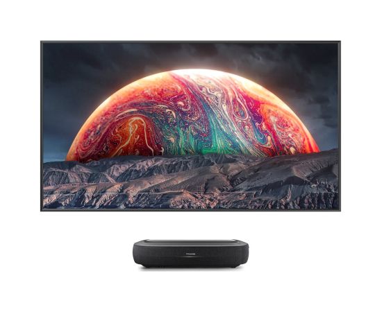 Hisense 100L9HD projection TV Ultra short throw projector 3000 ANSI lumens DLP UHD 4K (3840x2160) Black