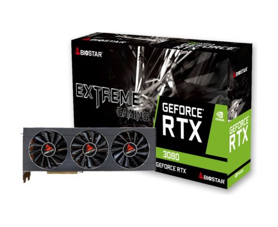 BIOSTAR GeForce RTX 3080 10GB graphics card (VN3816RMT3)