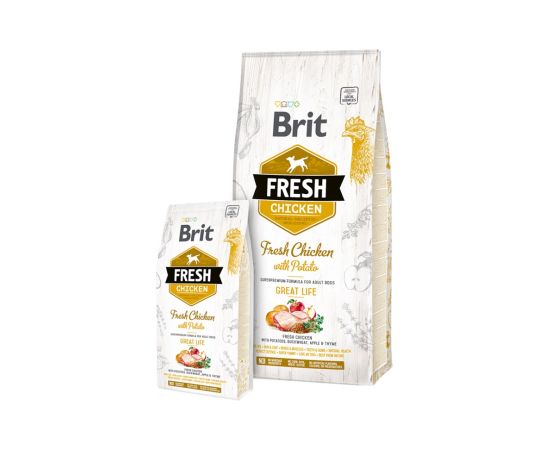 Brit Fresh 12 kg Adult Apple, Buckwheat, Chicken, Potato