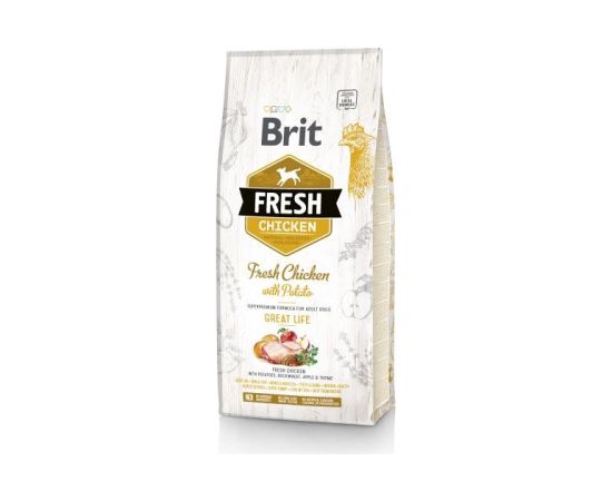 Brit Fresh 12 kg Adult Apple, Buckwheat, Chicken, Potato
