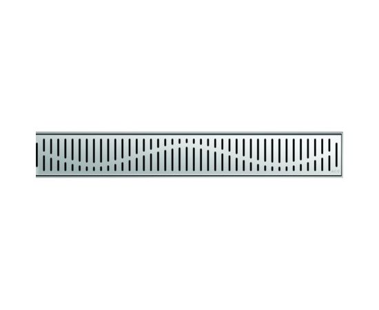 ACO dušas kanāls ar vertikālo atloku un resti ShowerDrain C Wave, 1185 mm, h=65mm