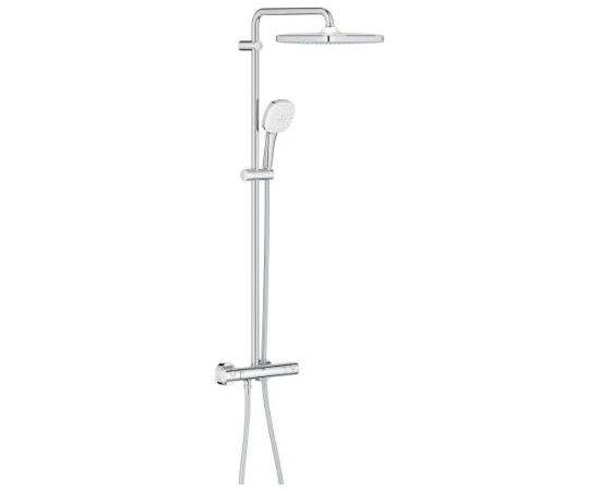 Grohe dušas sistēma ar termostatu Tempesta 250 Cube, ar rokas dušu Tempesta 110, hroms