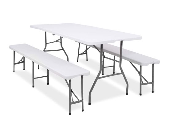 Стол складной с 2 ​​скамейками Springos GF0099 180 x 74 x 74 см