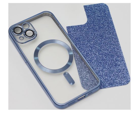 Mocco Glitter Chrome MagSafe Case Silikona Apvalks Priekš Apple iPhone 15