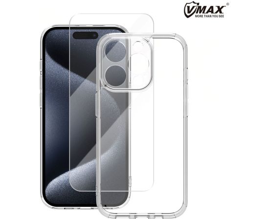 Vmax komplekts korpuss + stikls 2,5D premium iPhone SE 2024
