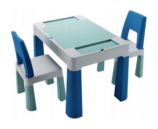 Tega Galdiņš+2 krēsliņi TEGGI MULTIFUN turquoise/navy/grey TI-011-173