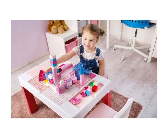 Tega Galdiņš+2 krēsliņi TEGGI MULTIFUN turquoise/navy/grey TI-011-173