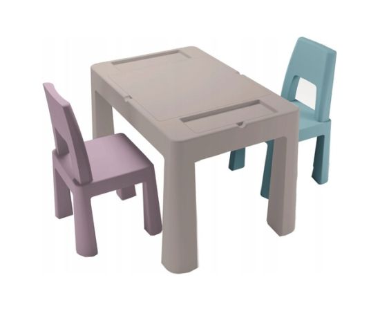 Tega Galdiņš+2 krēsliņi TEGGI MULTIFUN stone/heather/turquoise TI-011-179