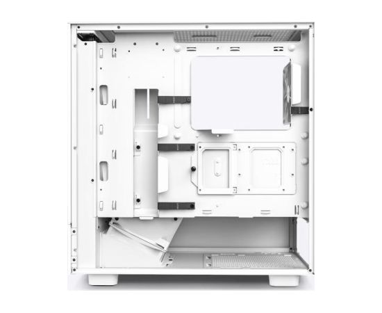 Case NZXT H5 Flow MidiTower Not included ATX MicroATX MiniITX Colour White CC-H52FW-01