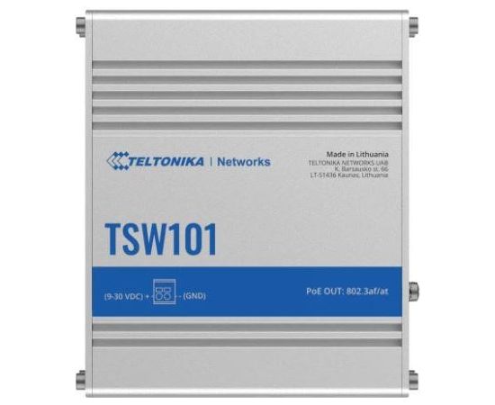 Switch TELTONIKA TSW101 5xRJ45 PoE ports 4 60 Watts TSW101