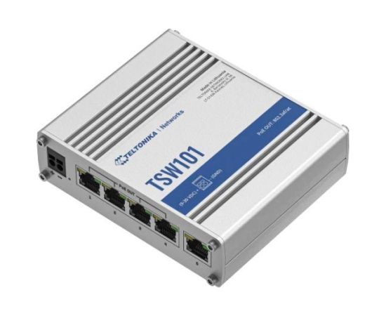 Switch TELTONIKA TSW101 5xRJ45 PoE ports 4 60 Watts TSW101