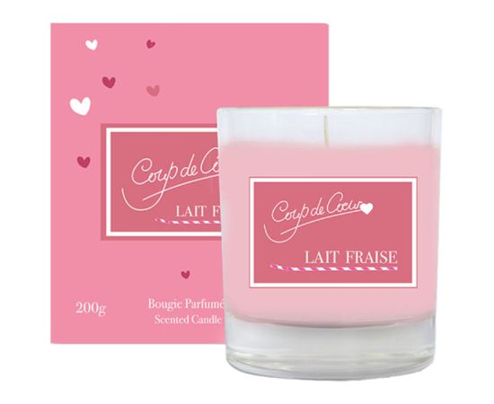 Coup De Coeur Lait Fraise Scented Candle 200 gr