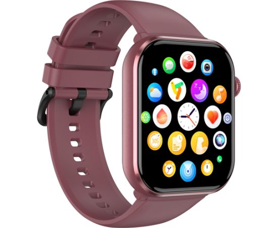 Blackview R60, 1.96-inch Amoled 410x502, 800mAh Battery, 24-hour SpO2 Detection + Heart Rate Monitoring, Calls and SMS notification, Compass, IP68, Purple