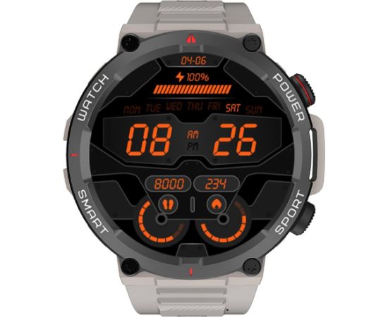 Blackview W50 Black, 1.39-inch HD LCD 360x360, 370mAh Battery, 24-hour SpO2 Detection + Heart Rate Monitoring, Calls and SMS notification, Khaki