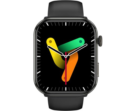 Blackview R60, 1.96-inch Amoled 410x502, 800mAh Battery, 24-hour SpO2 Detection + Heart Rate Monitoring, Calls and SMS notification, Compass, IP68, Black