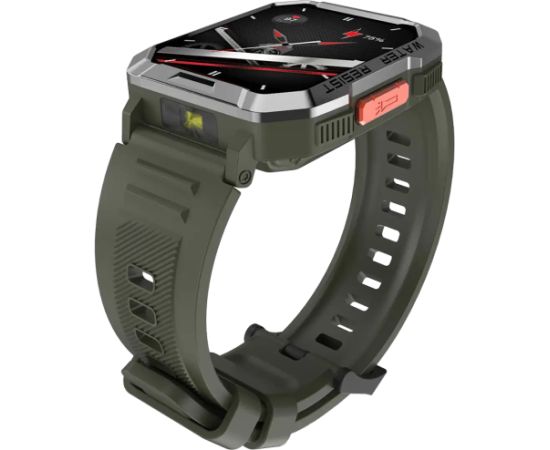 Blackview W60, 2.01inch HD,900mAh Battery, LED Flashlight & Compass Function, 24-hour SpO2 Detection + Heart Rate Monitoring, Monitor Sleep status, Calls and SMS notification, Khaki