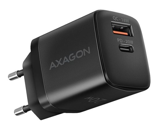AXAGON ACU-PQ20 wall charger QC3.0/AFC/FCP + PD type-C, 20W, black