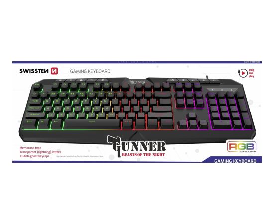Swissten Gunner Gaming Spēļu Tastatūra