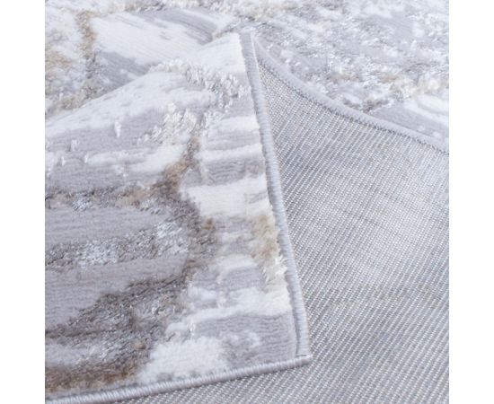 Carpet SALAMANCA-3, 133x190cm, silver/white