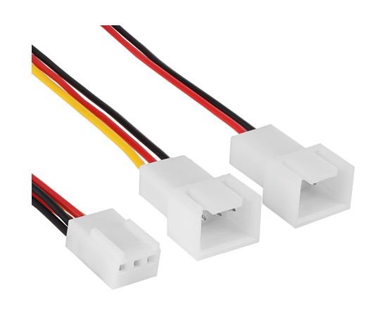 Adapter with cable Akyga AK-CA-52 3 pin (f) | 2x 3 pin (m) 2x 15cm