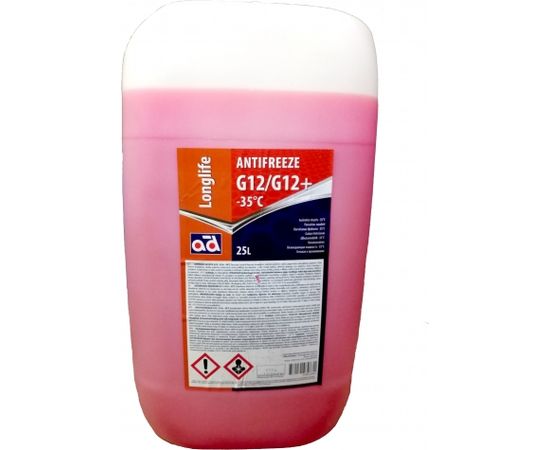 Antifrīzs ANTIFREEZE AD -35C G12/G12+ RED 25L