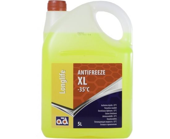 Antifrīzs ANTIFREEZE AD -35C XL YELLOW 5L