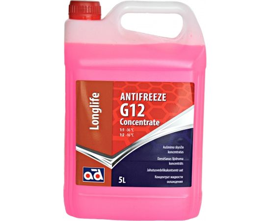 Antifrīzs ANTIFREEZE CONC. G12 LL RED 5L