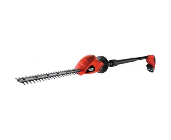 Black&decker Cordless pole hedge trimmer GTC1843L20 / 18 V / 2 Ah / 43 cm, Black+Decker