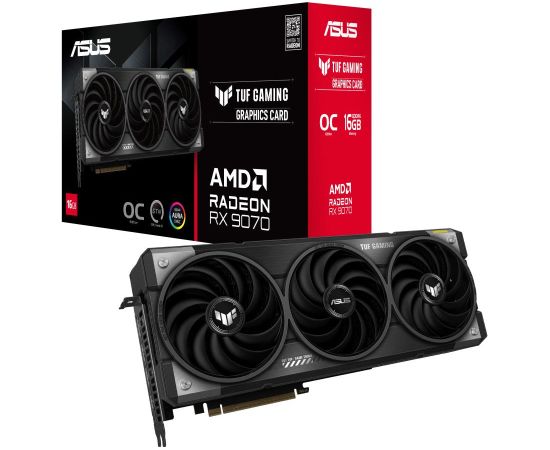 VGA PCIE16 RX9070 16GB GDDR6/TUF-RX9070-O16G-GAMING ASUS