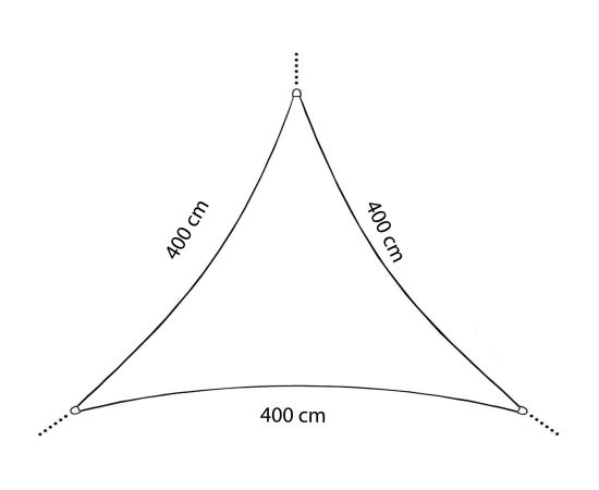 Парус солнечный Springos SN1056 4 х 4 х 4м темно-серый Зонты от солнца и аксессуары