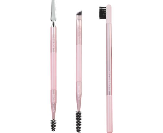 REAL TECHNIQUES_SET Brow Steling pędzelki do makijażu brwi 3szt.